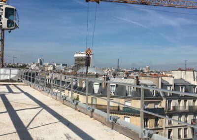 étanchéité, bardage, désenfumage et sécurisation gardes corps Hôtel de Police de Paris 13