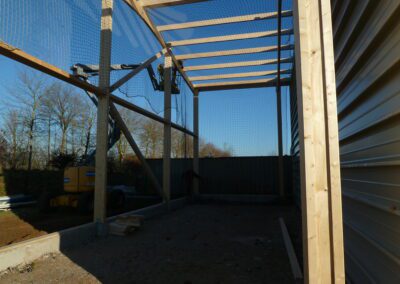 pose du filet de sous face avant intervention en toiture