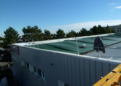 remplacement couverture amianté après sinistre grêle Hôtel des Ventes JAKOBOWICZ à Melun 77