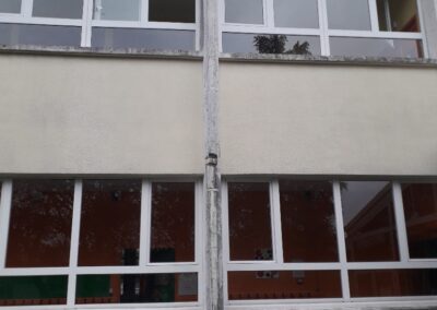 reprise de descente fibrociment amianté école à Chateaundun 28