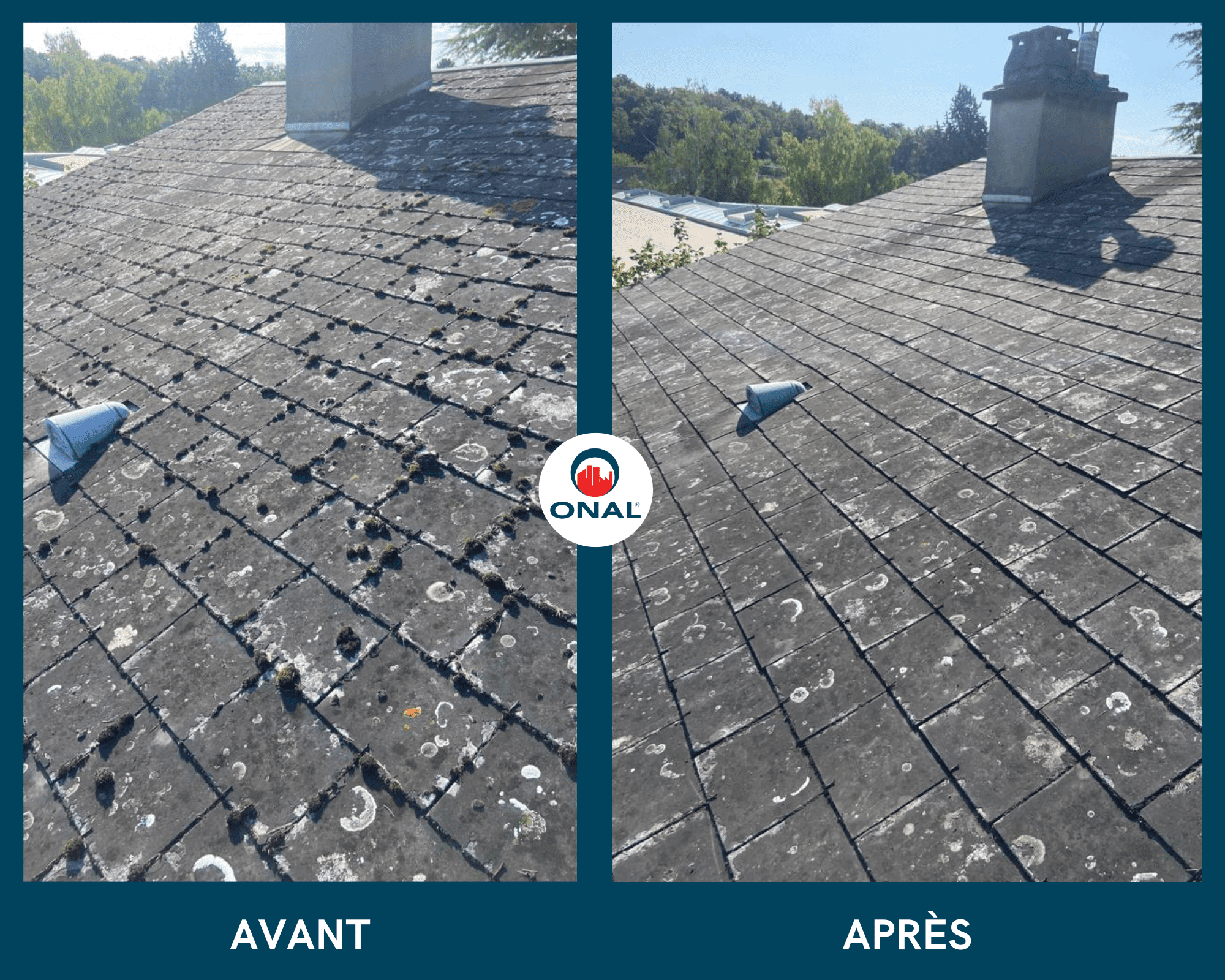 Démoussage pour contrat d'entretien toiture
